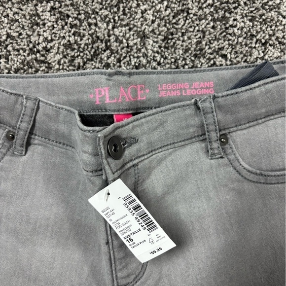 Kids Gray Jeans size 16 - Picture 2 of 3